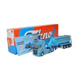 Tekno 1/50 diecast model truck issue comprising Scania Bulk Tanker in the livery of Walker.