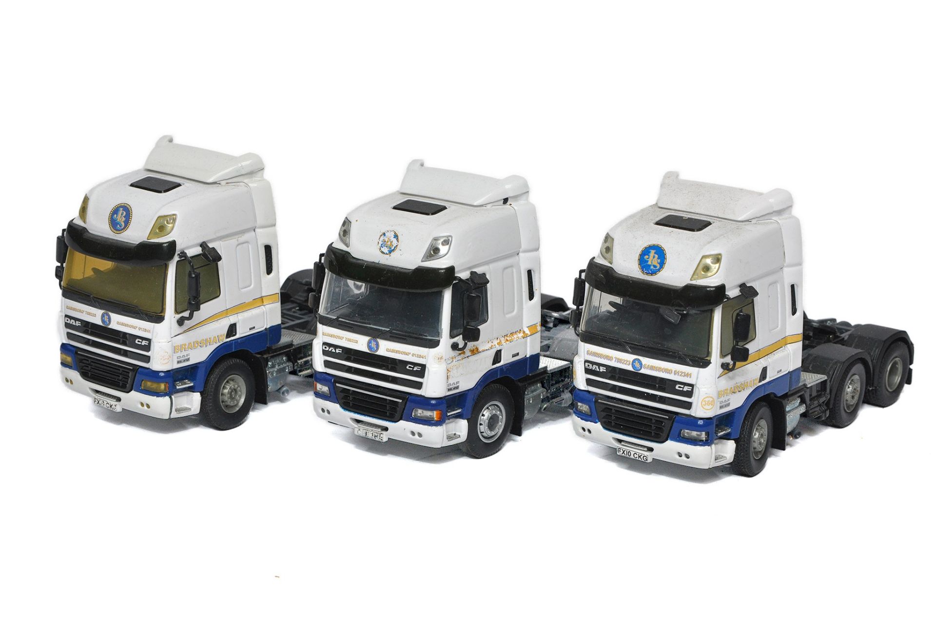 Tekno Code 3 (Dave Robinson) 1/50 diecast model truck issues comprising DAF Tractor Trio in the