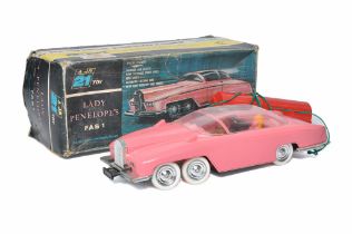 JR 21 plastic battery operated (Gerry Anderson) Lady Penelope's Fab 1. Generally good to very good