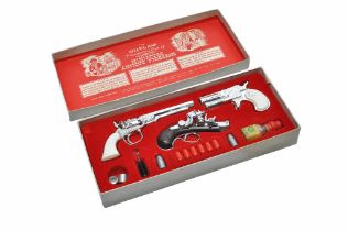 BCM (England) Outlaw Antique 'toy' gun firearm presentation set. Looks to be complete with little