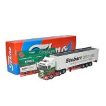 Tekno 1/50 diecast model truck issue comprising Scania Bulk Trailer in the livery of Eddie