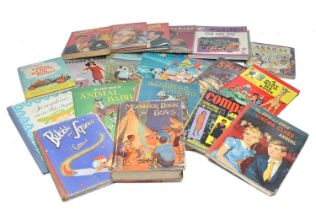 An assortment of vintage Children's Annuals and books to include Film Parade, Teddy Edwardsm
