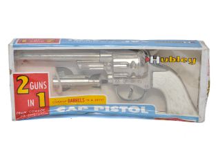 Hubley (USA) Cowboy to Detective 2 in 1 'Toy' Cap Pistol. Looks to be excellent with box wrapper