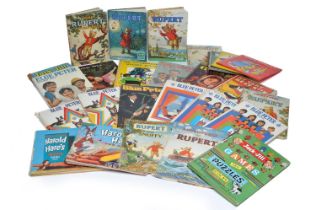 An assortment of vintage Children's Annuals to include Rupert, Jack and Jill, Blue Peter and