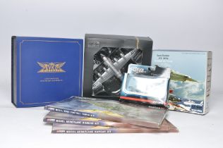 Assorted diecast model aircraft as shown including Corgi and others plus Diorama building sets.