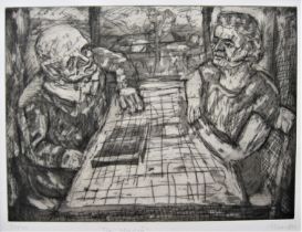 LEON KOSSOFF [1926-2019]. The Window, 1984. etching and aquatint, ed. 40, 37/40; signed in pencil.