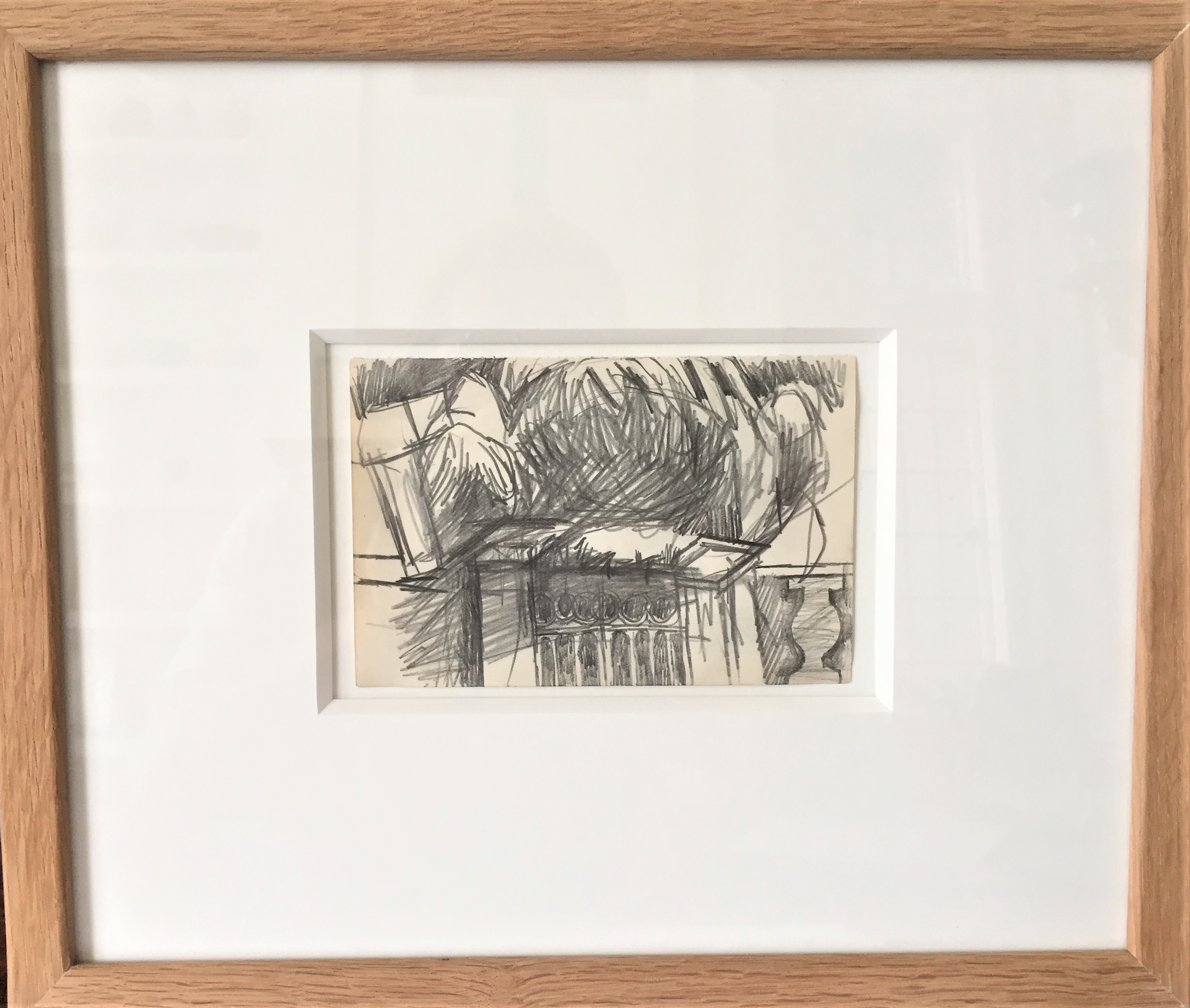 KEITH VAUGHAN [1912-77]. Garden Gate, 1951. pencil on paper; studio stamp signature on reverse. - Image 2 of 2