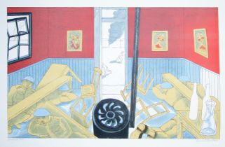 EDWARD BAWDEN RA [1903-1989] Dunkirk, 1986 [Greenwood 176]. Lithograph on wove paper with full