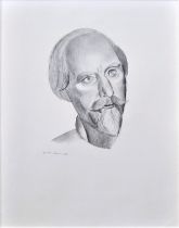 WYNDHAM LEWIS [1882-1957]. Augustus John, 1932. lithograph, edition of 200, 141/200. 34 x 27 cm -