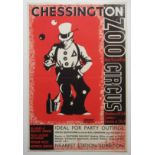 DAVID WILLIAM BURLEY [1901-1990] Chessington Zoo Circus, 1935. Lithographic railway poster on wove