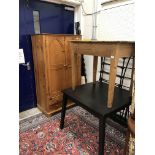 A Victorian pine farmhouse style kitchen table,