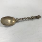 A sterling silver apostle type spoon by Tiffany & Co., stamped 