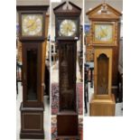 A modern mahogany cased long case clock in the Georgian style,