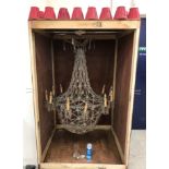 WITHDRAWN A circa 1900 Continental chandelier of bag form,