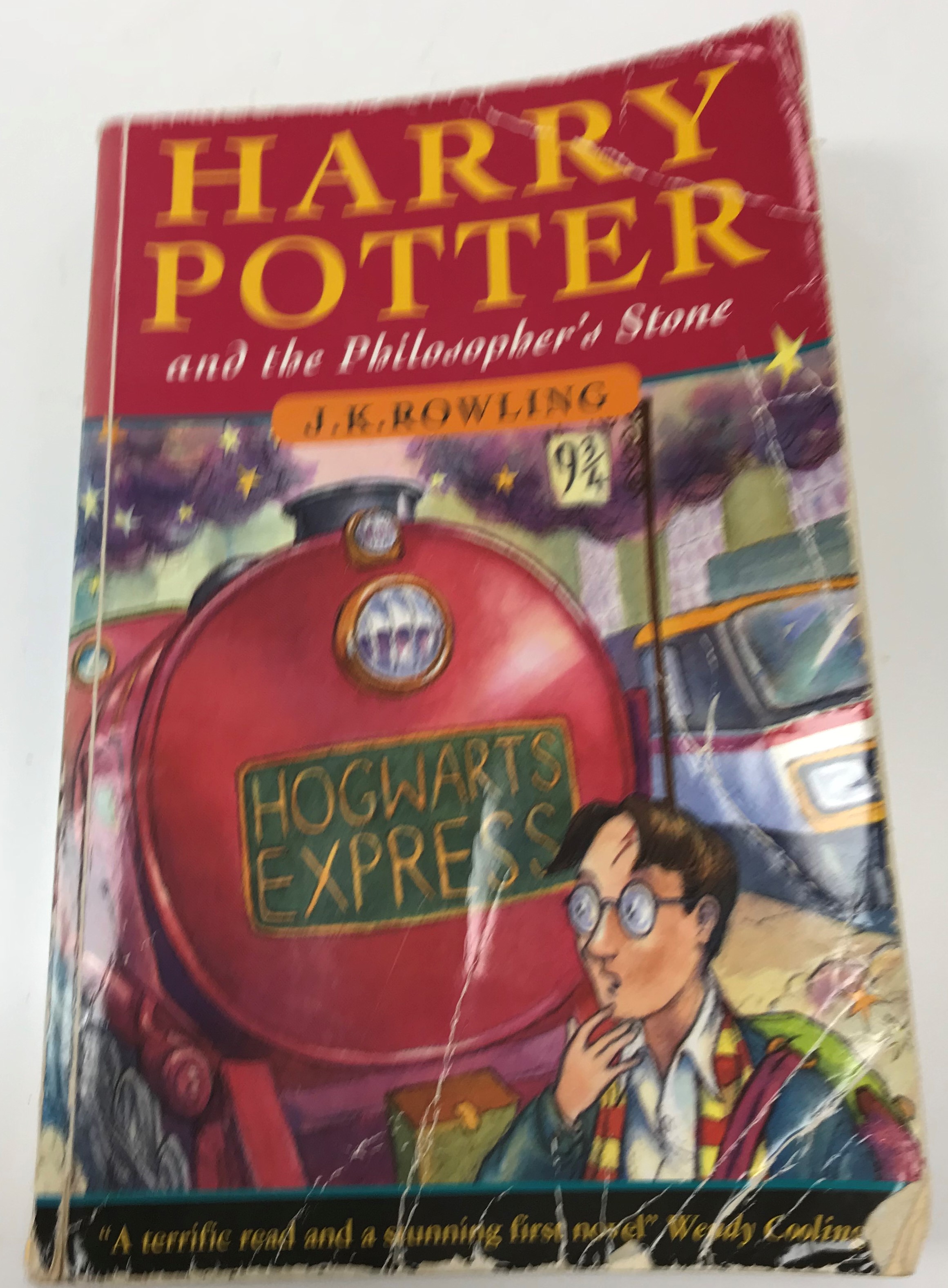 J K ROWLING "Harry Potter and The Philosopher's Stone", first edition, paperback,