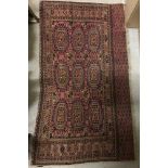 A vintage Bokhara rug,
