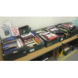 Six boxes of various coffee table and other books including biographies etc,