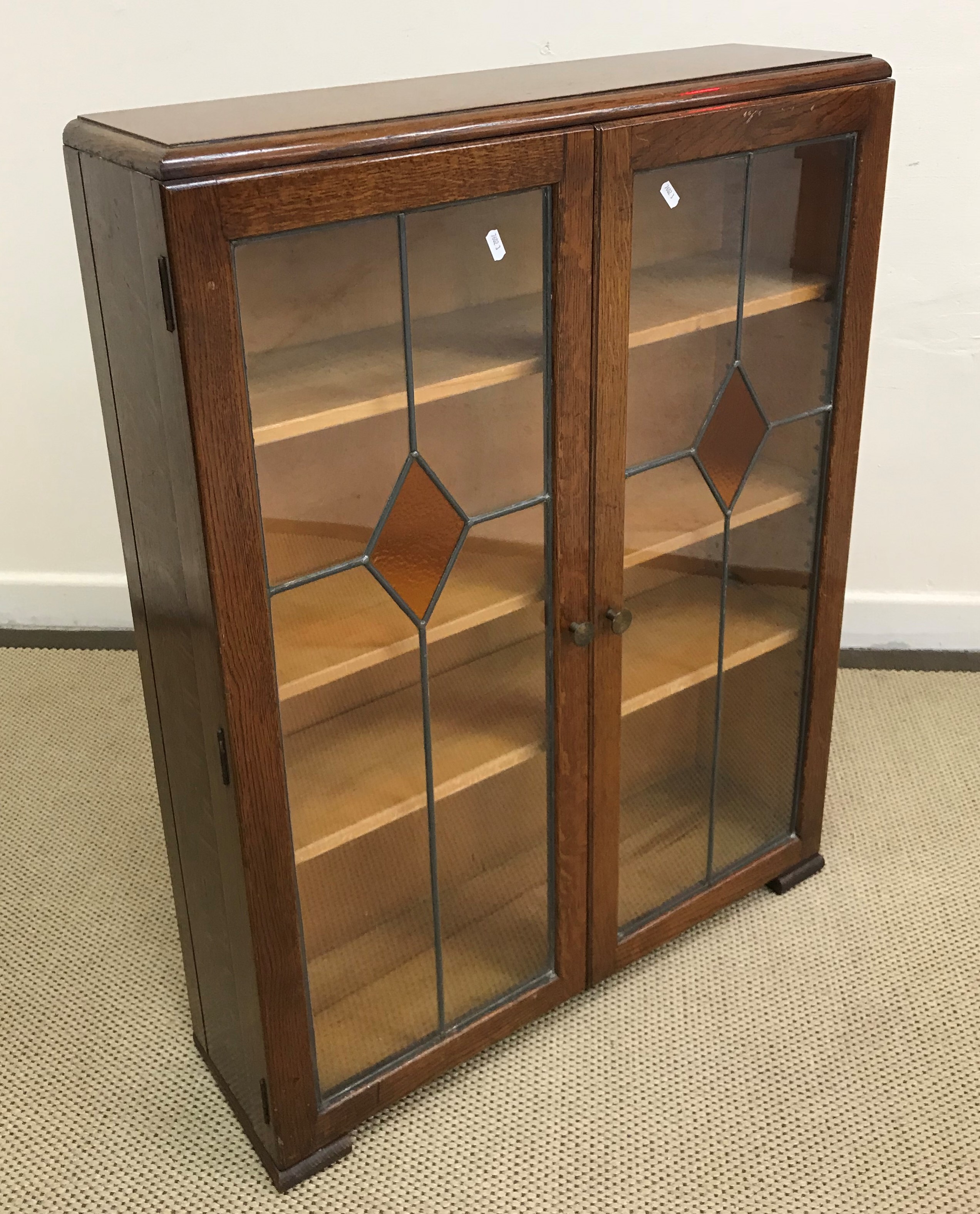 A collection of furniture comprising an Edwardian mahogany and satinwood strung display cabinet 89 - Image 6 of 6