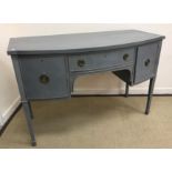 A Victorian pine pedestal desk,