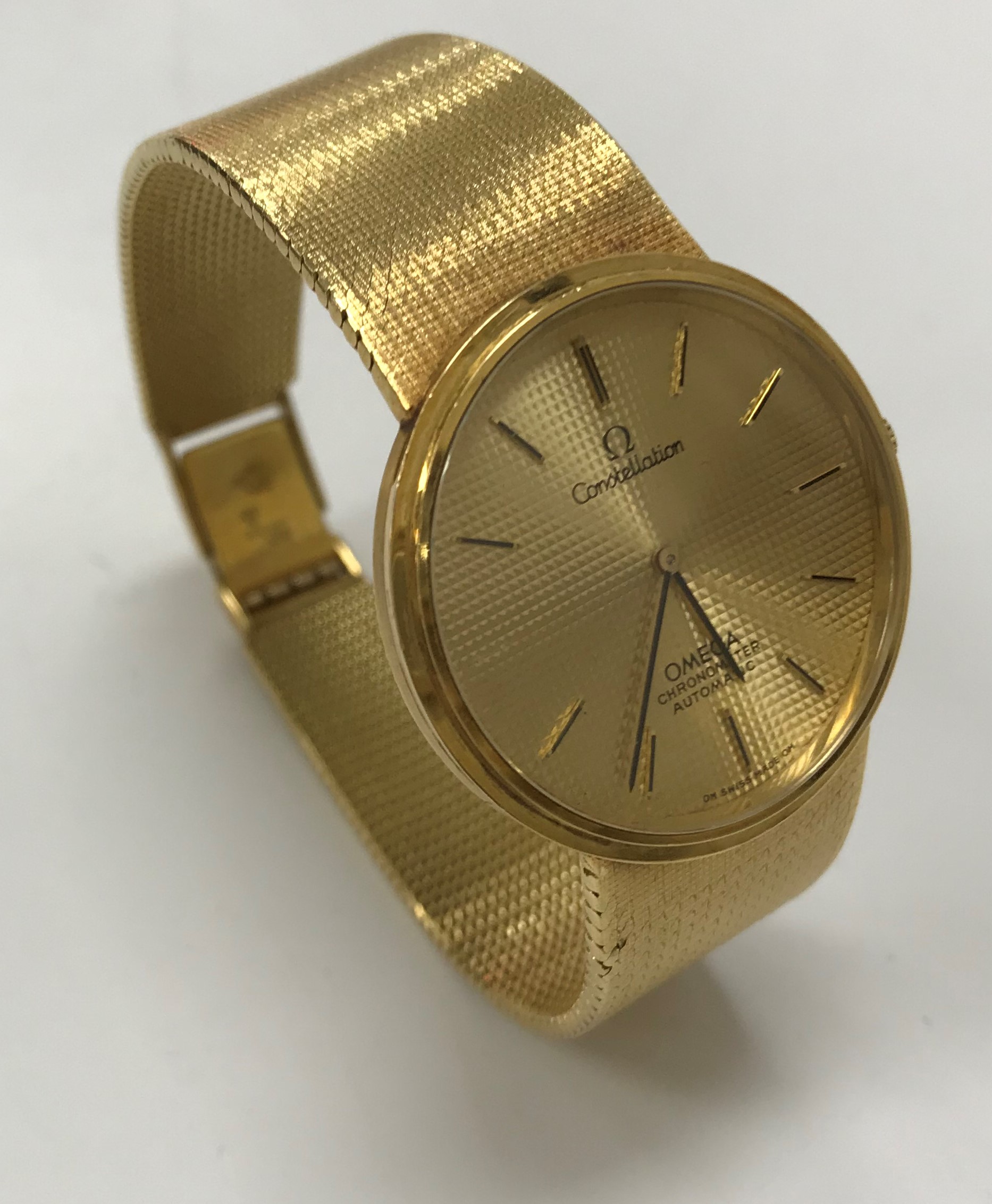 An 18 carat gold Omega Constellation watch, - Image 2 of 3