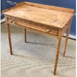 A pine wash stand,