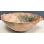 A Cypriot terracotta bowl together with a collection of Cypriot terracotta and other pottery wares