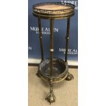 A 19th Century Continental gilt bronze urn or lamp stand,