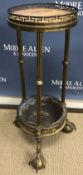 A 19th Century Continental gilt bronze urn or lamp stand,