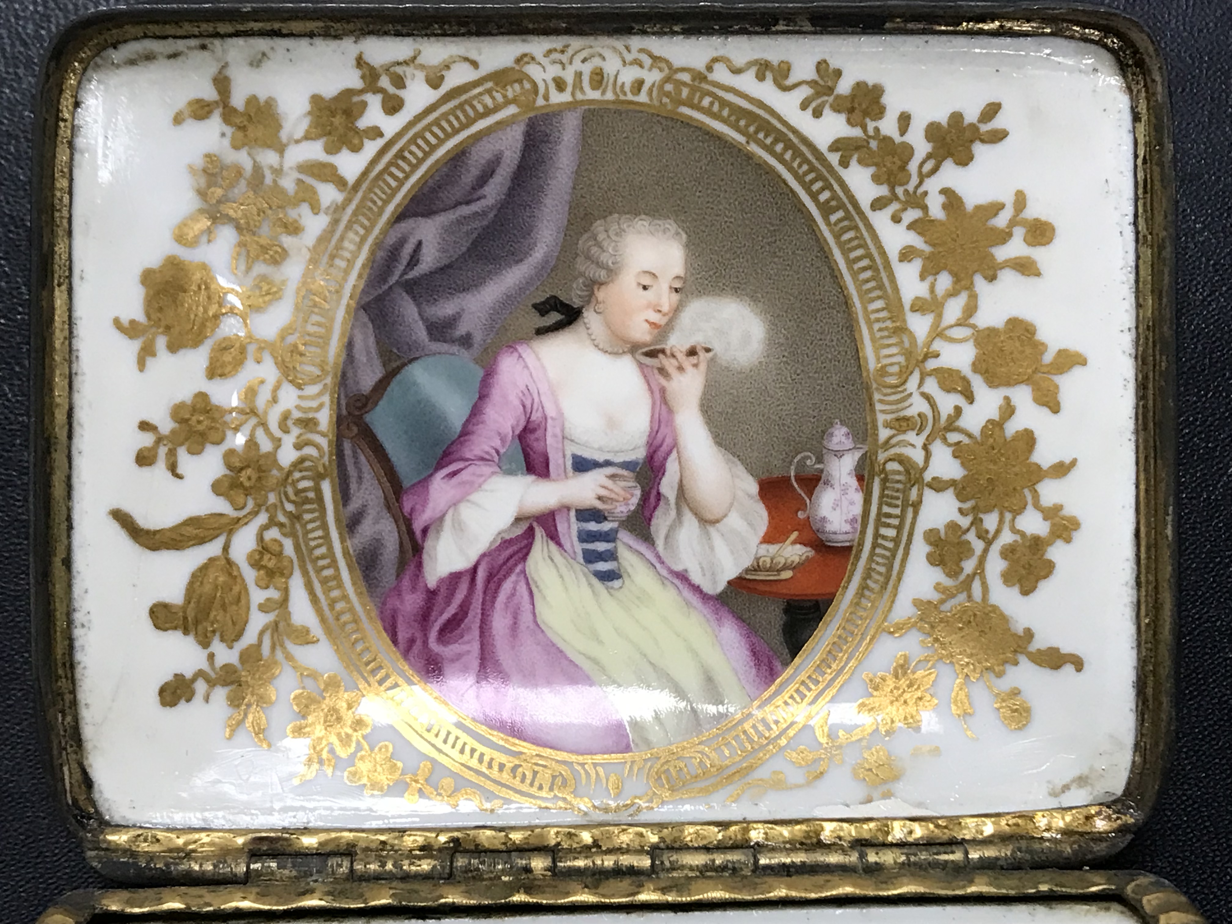 A 19th Century Continental porcelain rectangular lidded box, - Image 36 of 45