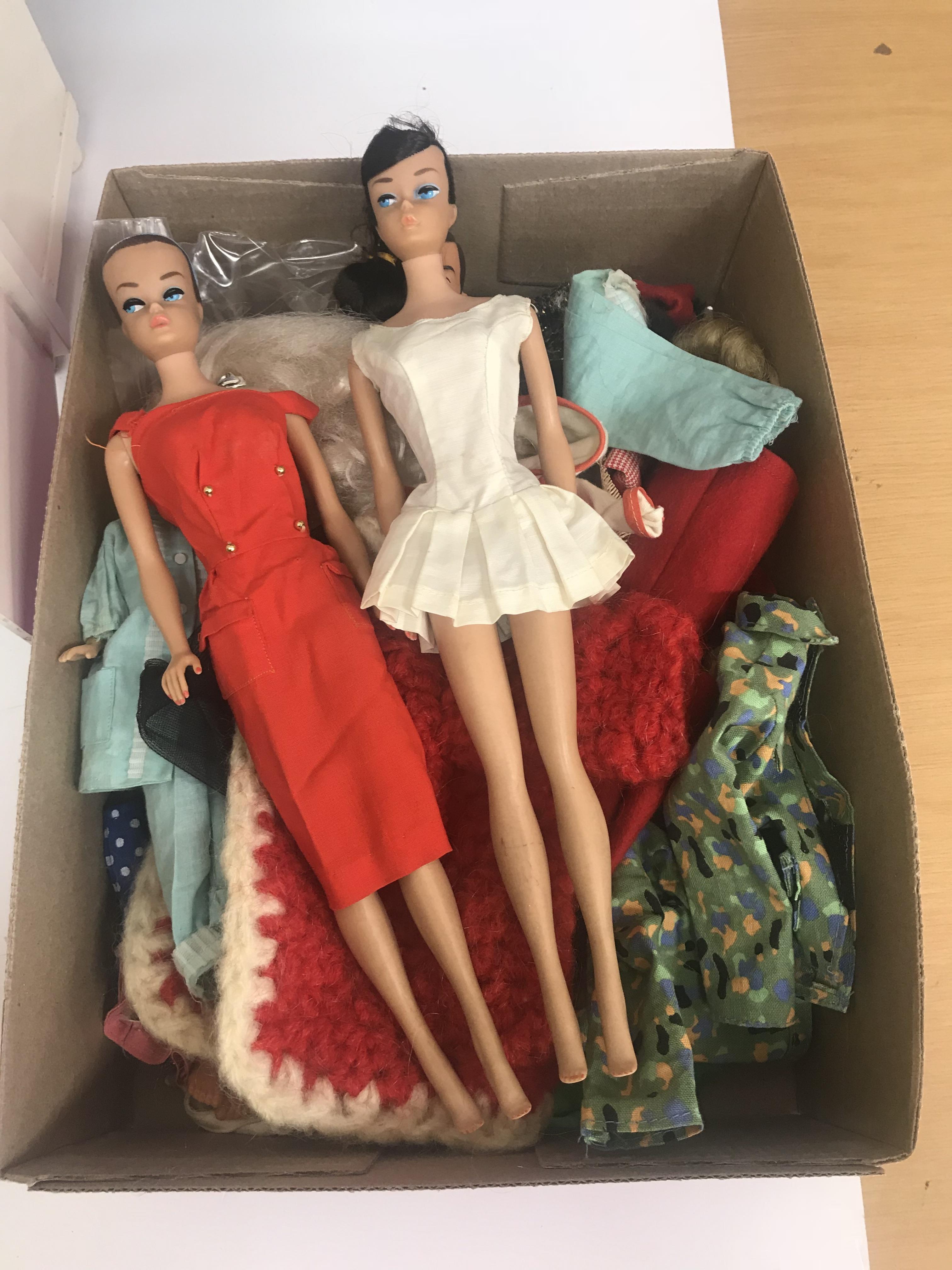Two mid 20th Century Barbie Midge figures by Mattel,