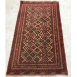 A Bokhara type rug,