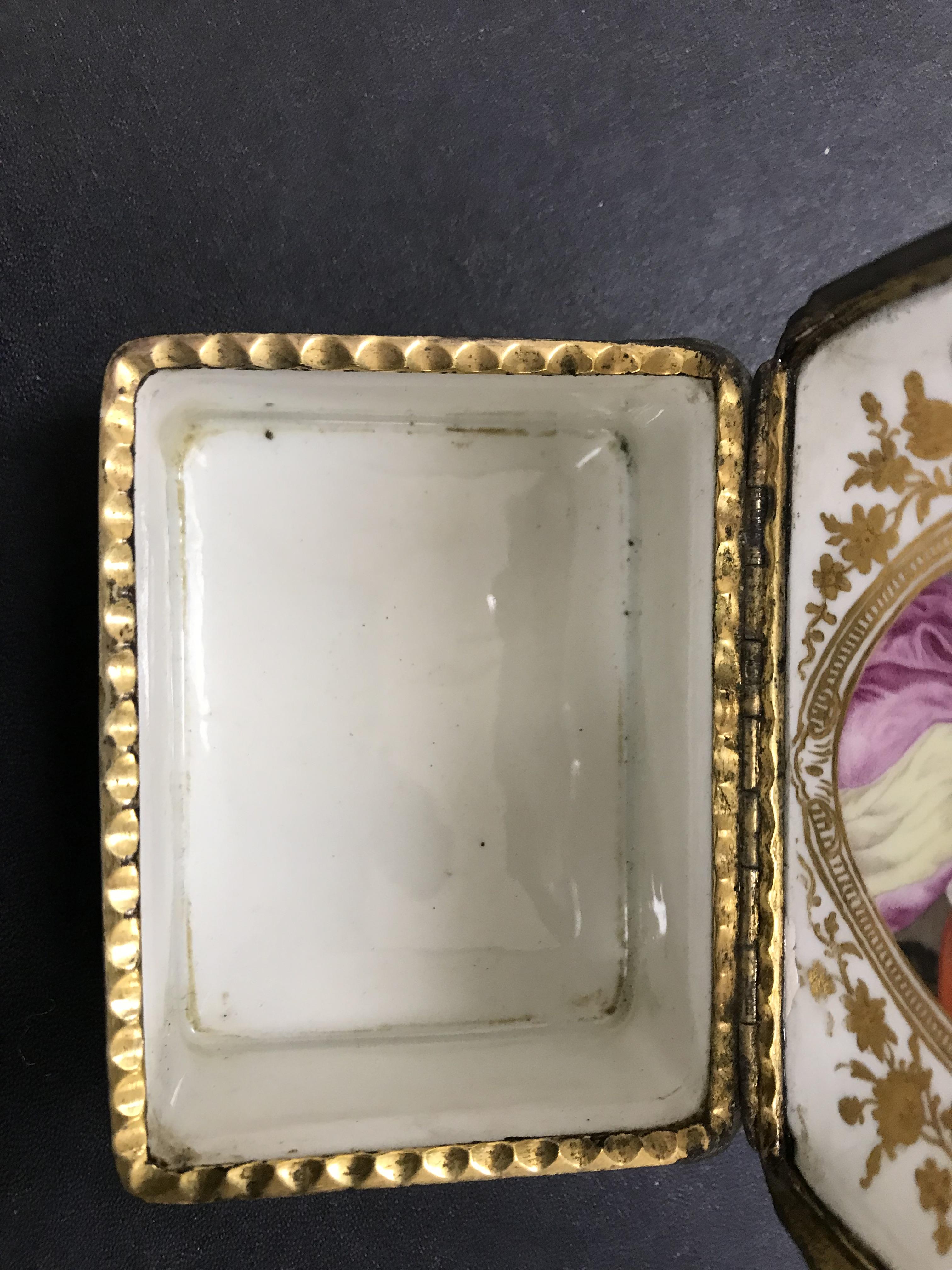 A 19th Century Continental porcelain rectangular lidded box, - Image 30 of 45