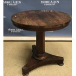 A 19th Century rosewood occasional table,