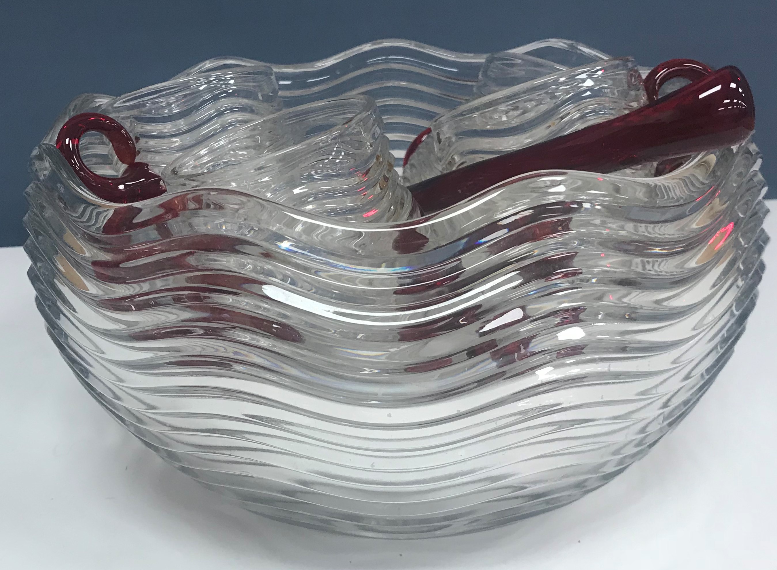 A late 20th Century punch bowl, - Image 2 of 2