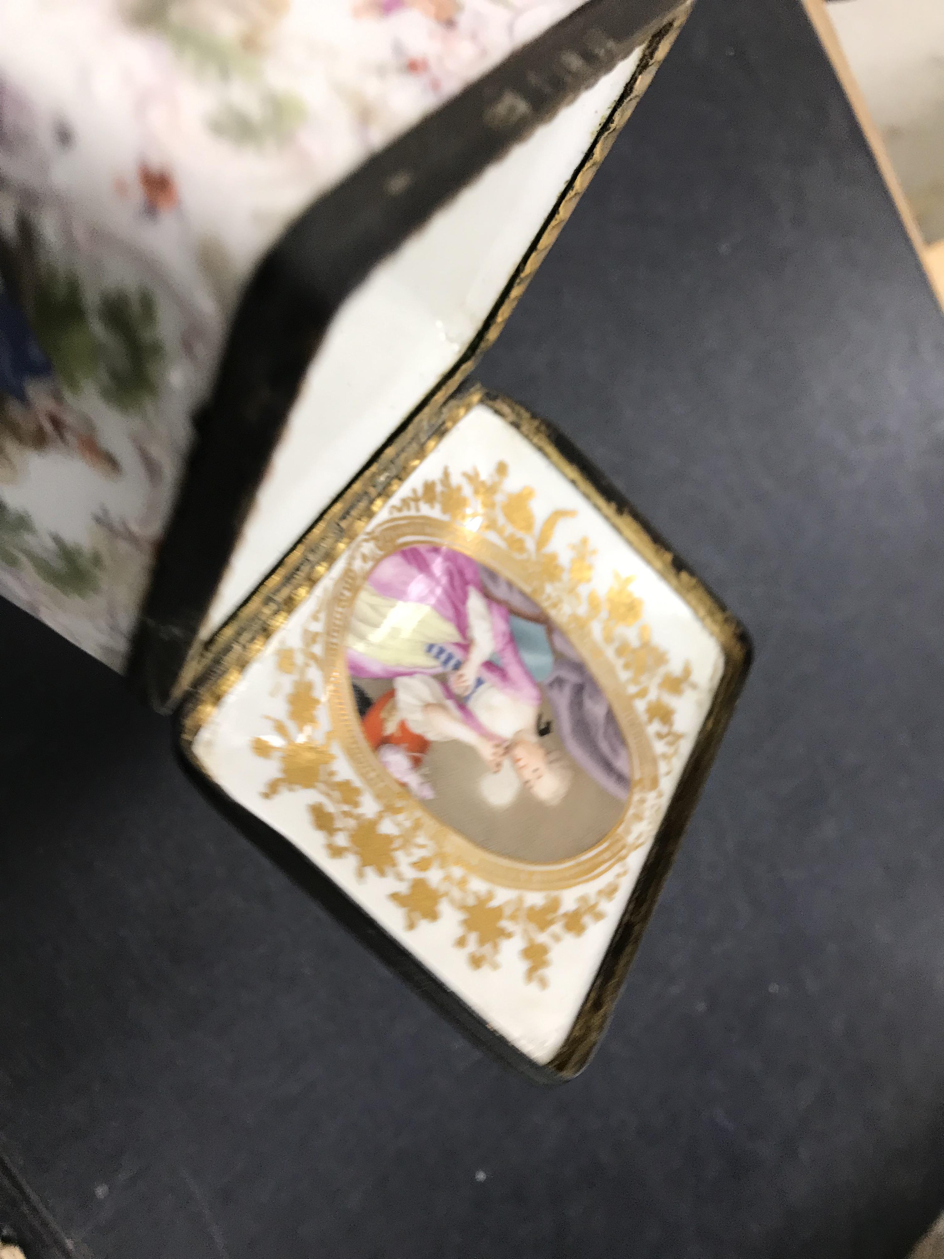 A 19th Century Continental porcelain rectangular lidded box, - Image 31 of 45