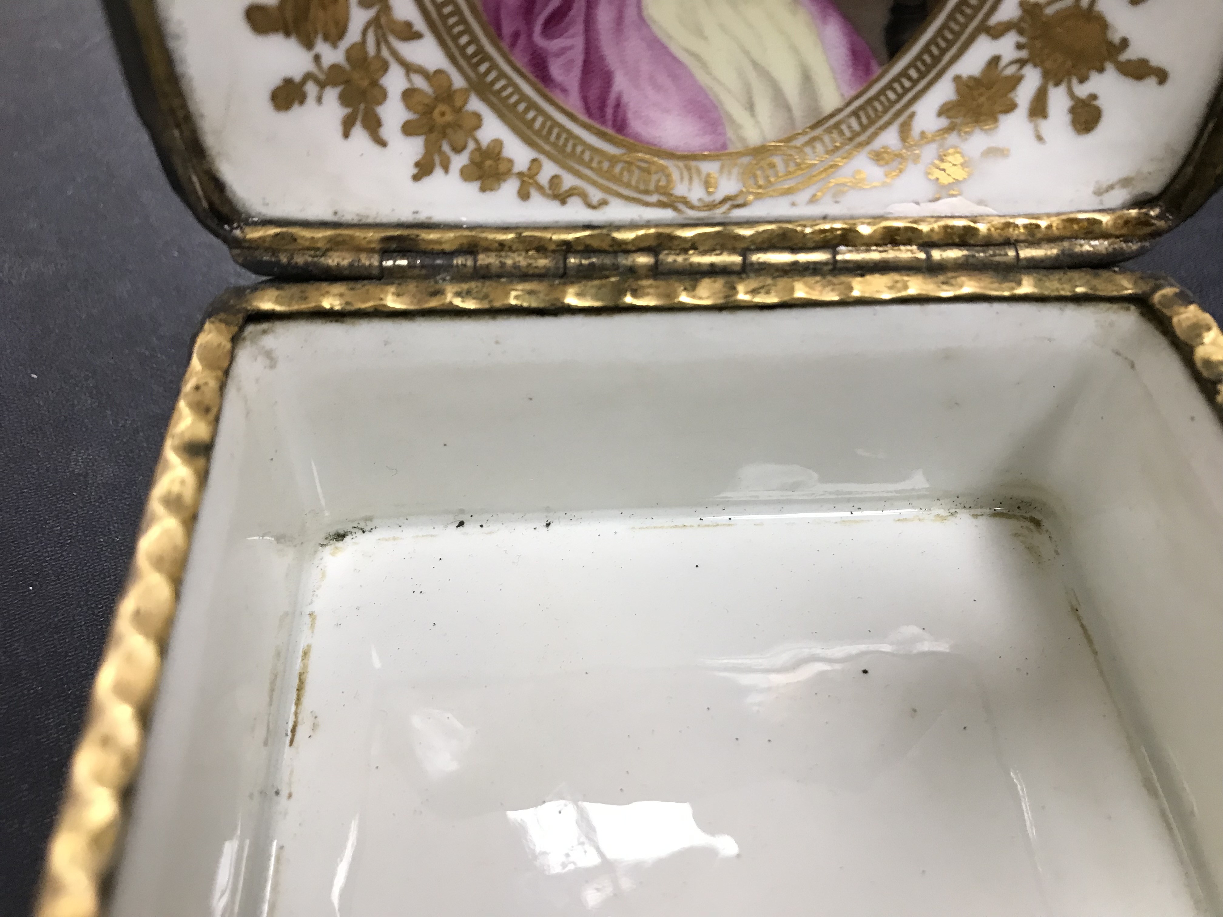 A 19th Century Continental porcelain rectangular lidded box, - Image 29 of 45