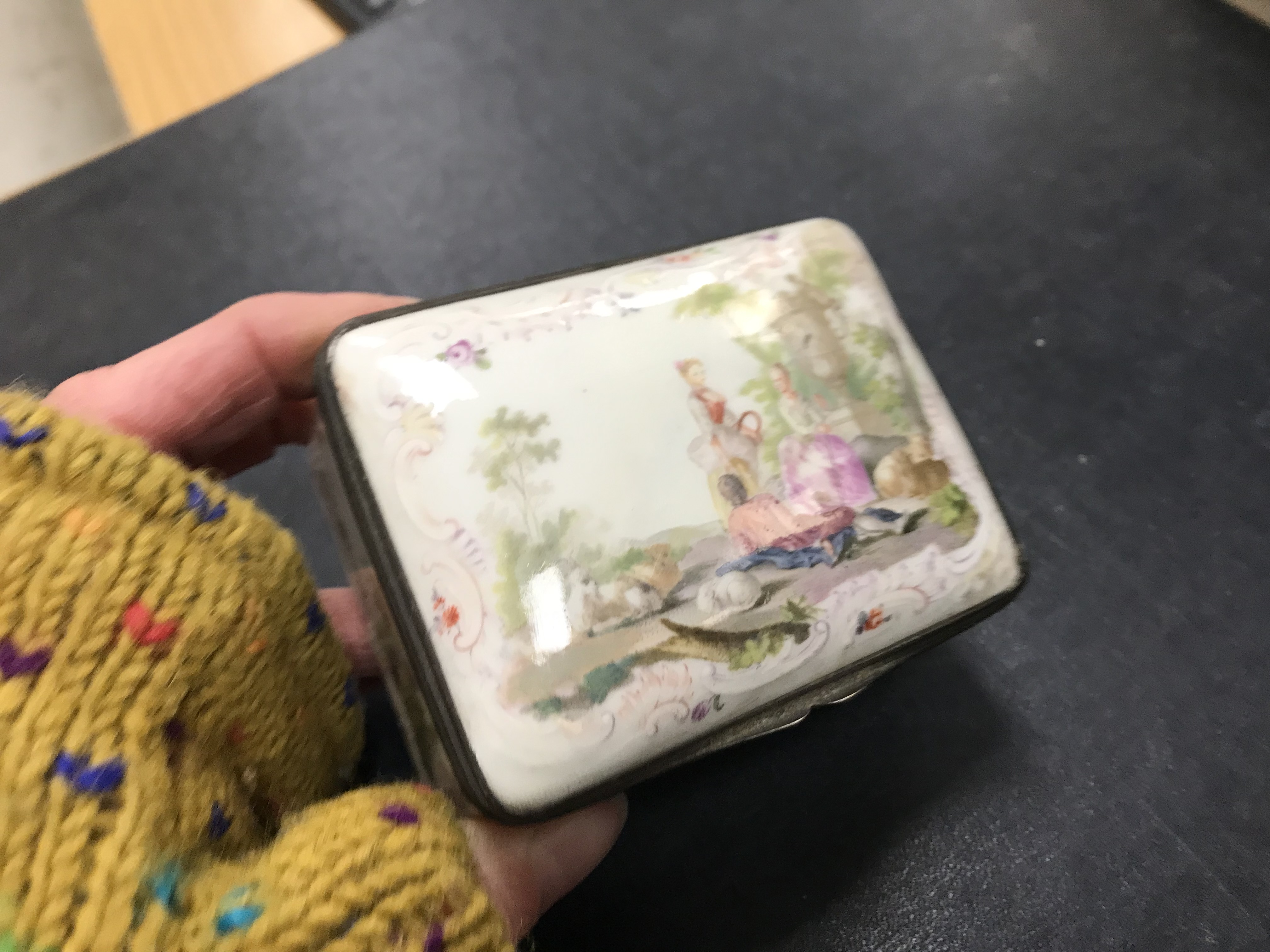 A 19th Century Continental porcelain rectangular lidded box, - Image 45 of 45