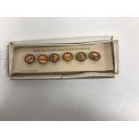 A set of six Guinness buttons,