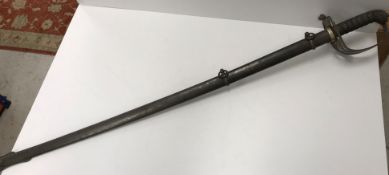 A Victorian Officer's sword by T Gandy of Bath,