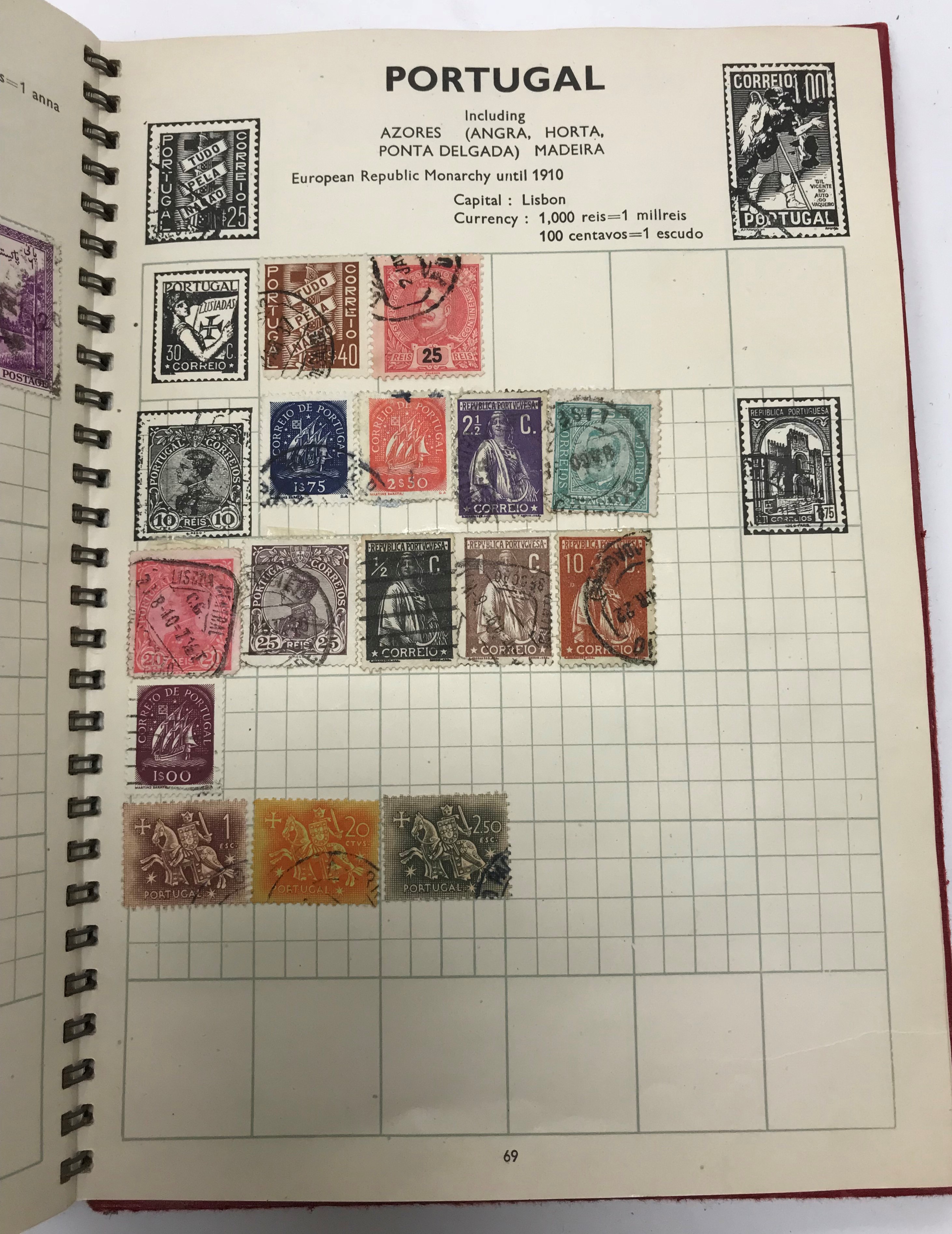 A collection of stamp albums containing various stamps of the world - Image 2 of 4