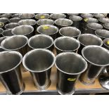 A set of 26 Giorgio Tabellini La Bottega del Petro large tapered pewter beakers,