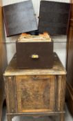 An early 20th Century oak veneered record cabinet "The Lifeguard Cabinet",