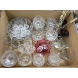 A collection of various Brierley cut crystal and other cut glass wares various,