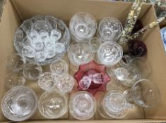 A collection of various Brierley cut crystal and other cut glass wares various,