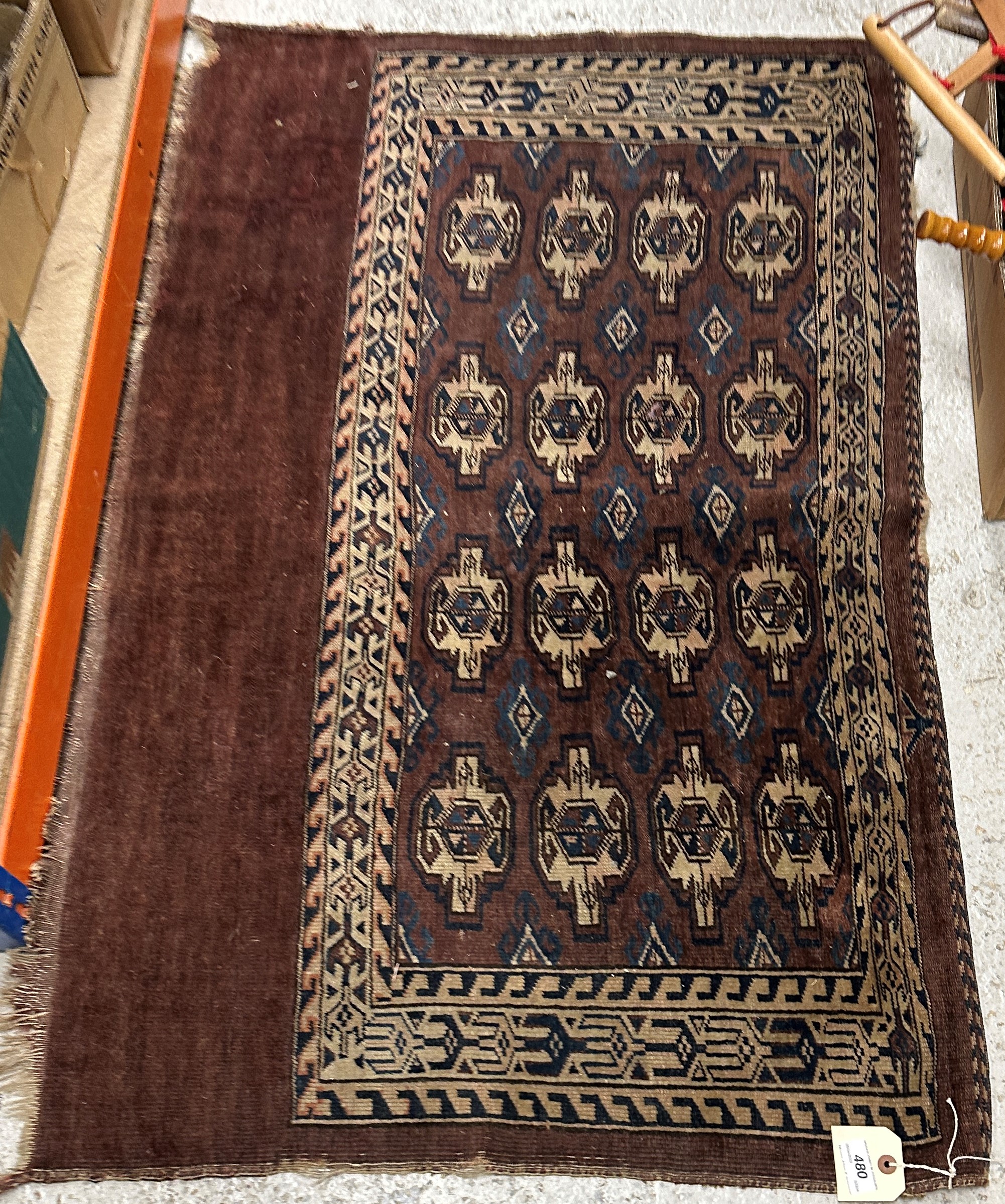 A Bokhara tribal rug,