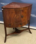 A mahogany side table,