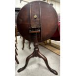 A George III mahogany tea table,