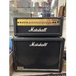 A Marshall '1922' speaker with Marshall MG Series 100 HD FX amp and pedal,