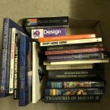 Four boxes of books, mainly on the subject of Hong Kong, China, Thai,