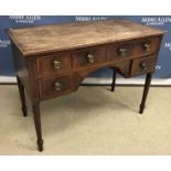 An early 19th Century mahogany side table,